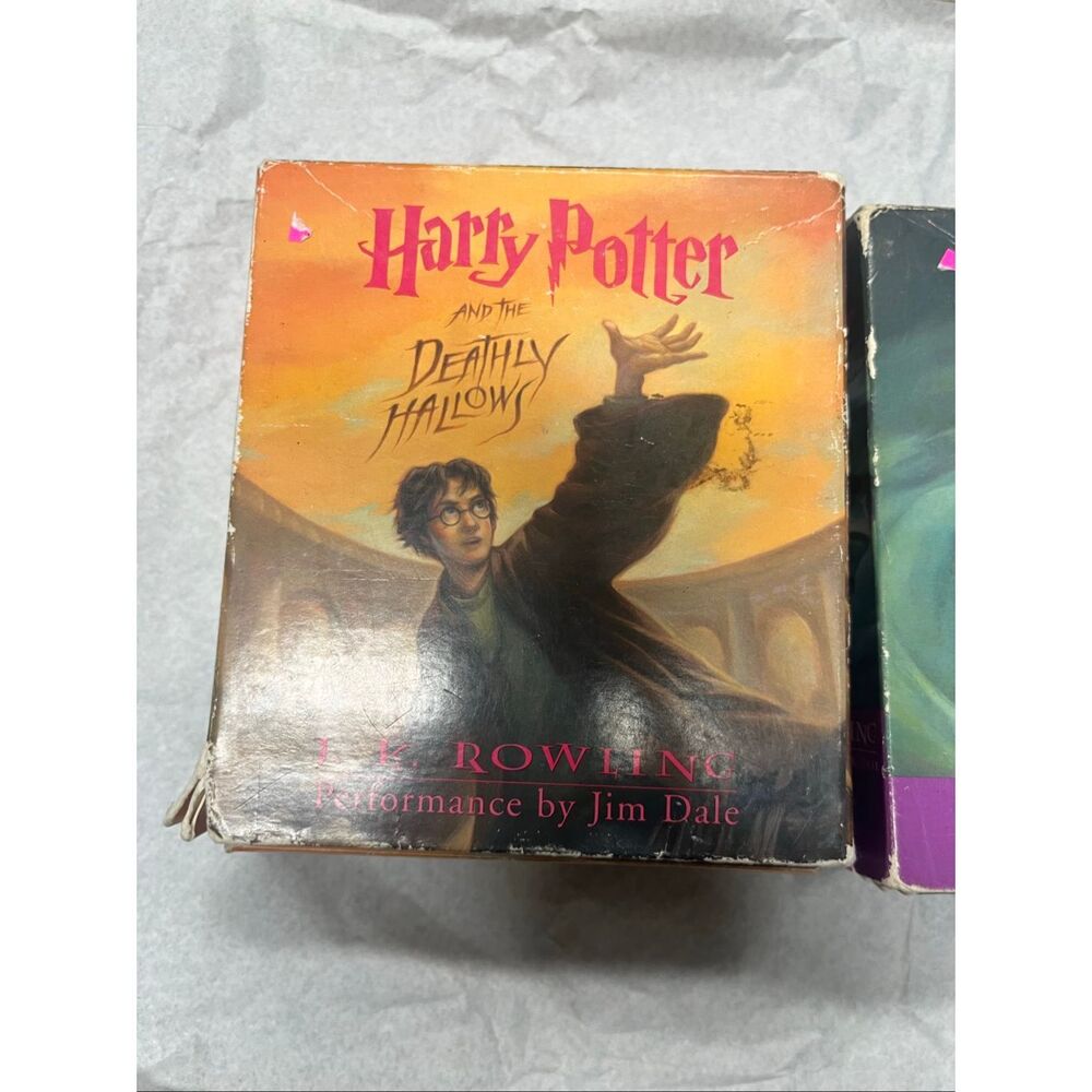 Harry Potter Audiobook CD/DVD Lot Jim Dale – Sorcerer’s Stone + Half Blood Princ